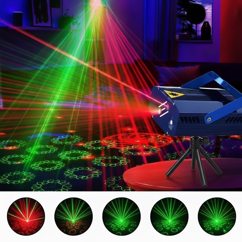 12 pattern blue Laser Projector Light for Home, Party Shower Laser Light