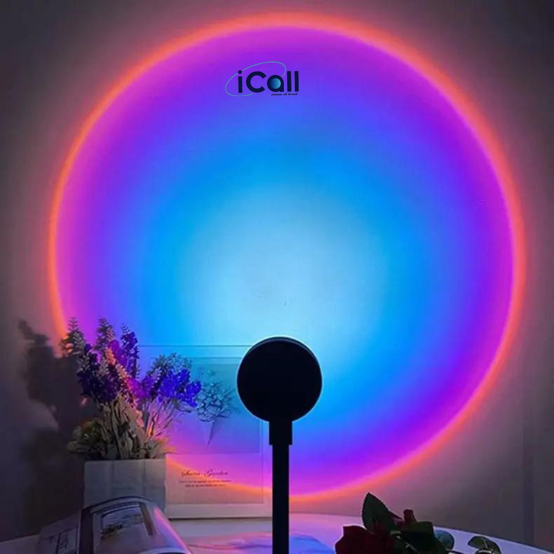 icall Shower Sunset Projection Light with 7 Colors + 13 Functional Modes for WRV Cars Single Disco Ball-picture-19