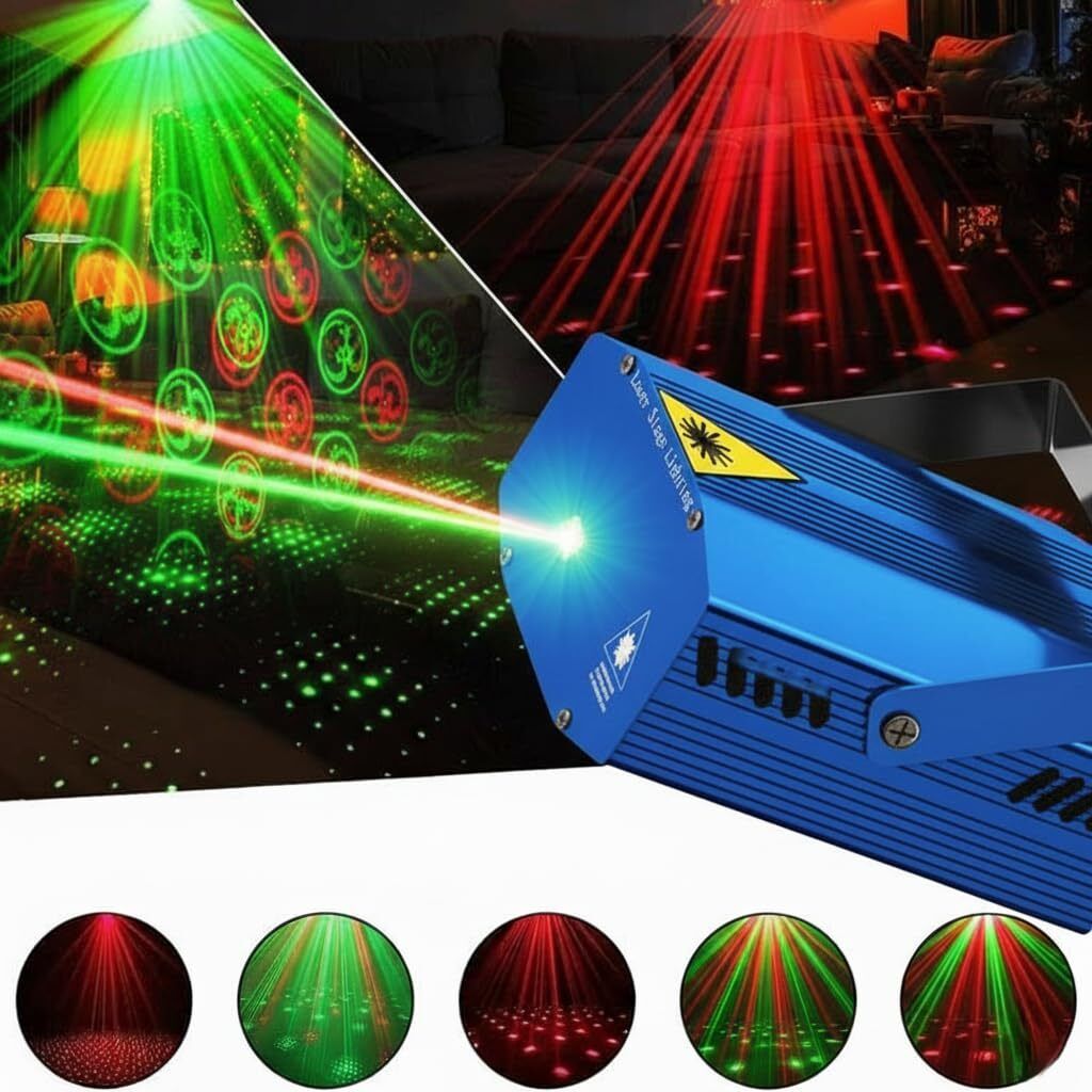 6 Mode-Automatic Light Shower Laser Light