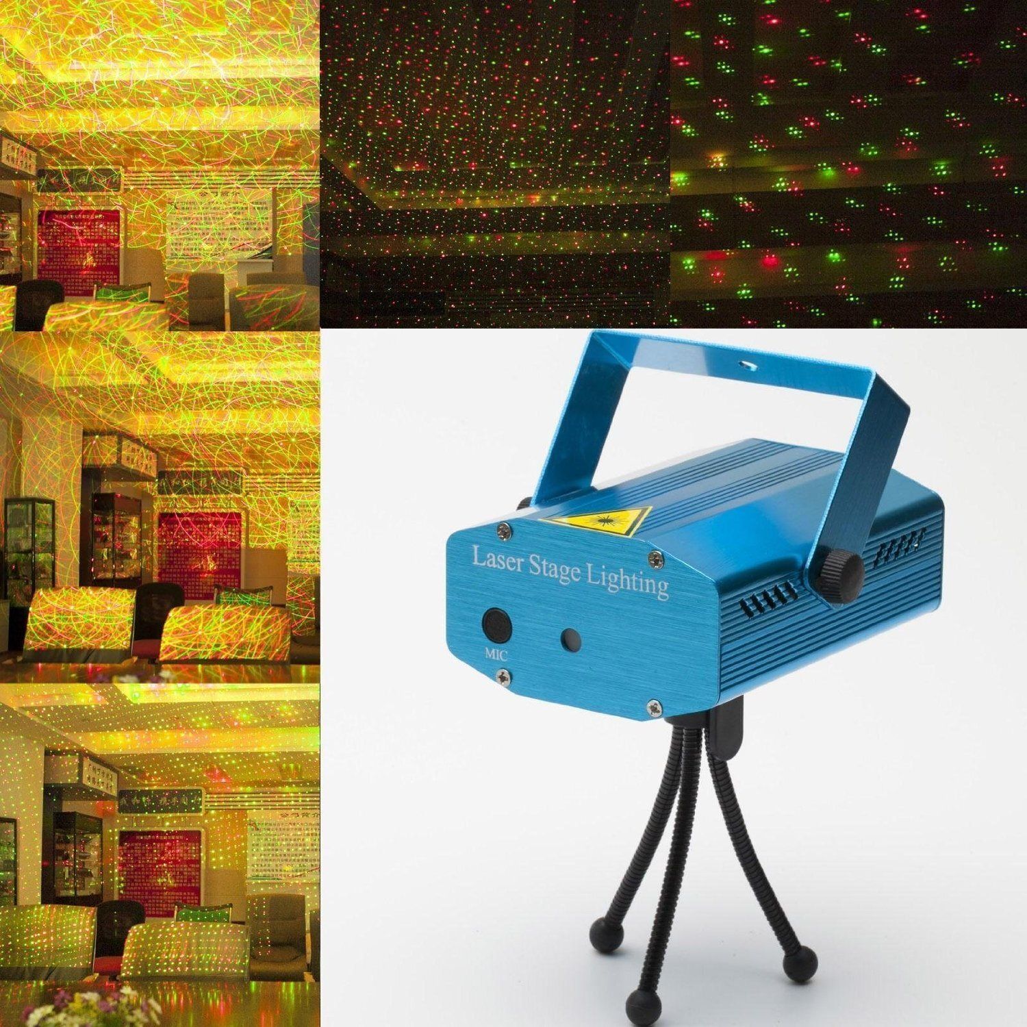 Dot Patterns Laser Projector Light RGB Dance Floor Projector Lamp Shower Laser Light-image-1