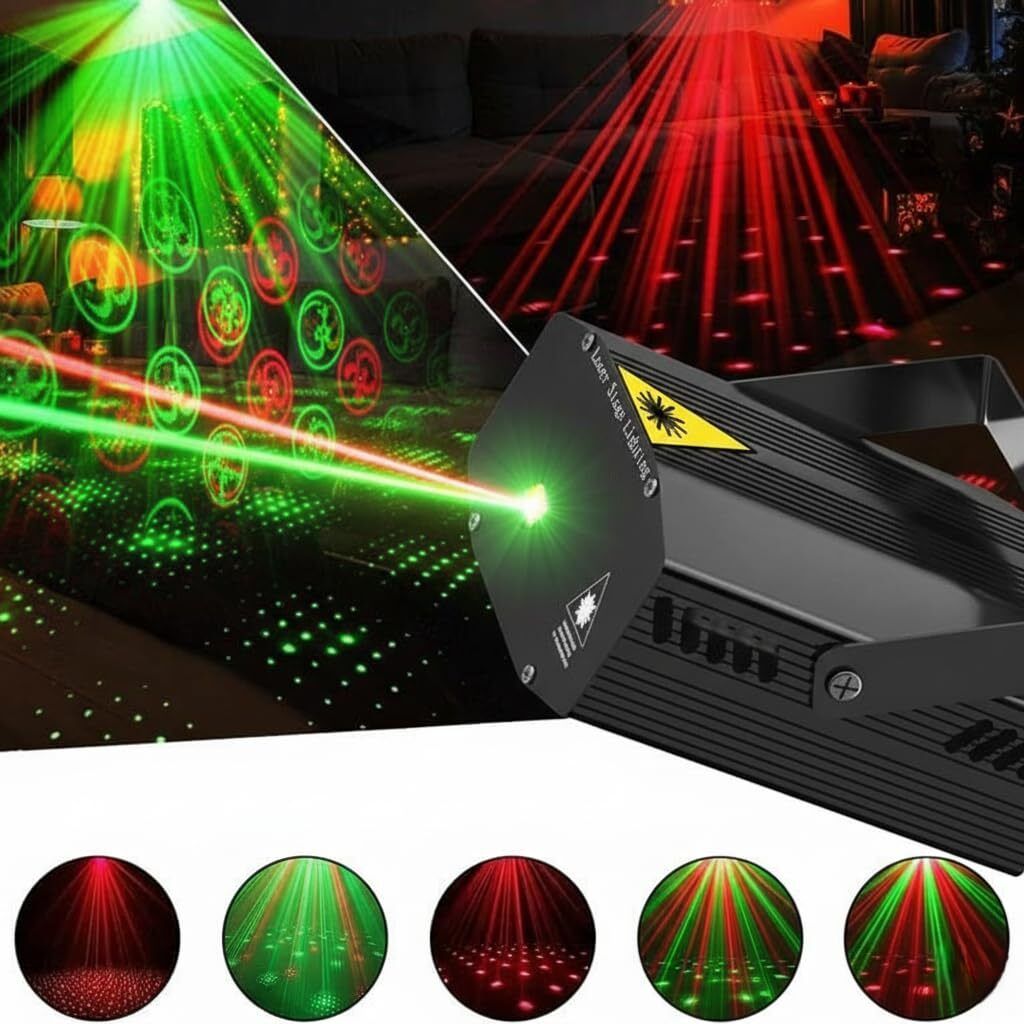 6 mode Laser Projector Light for Home, Party Shower Laser Light