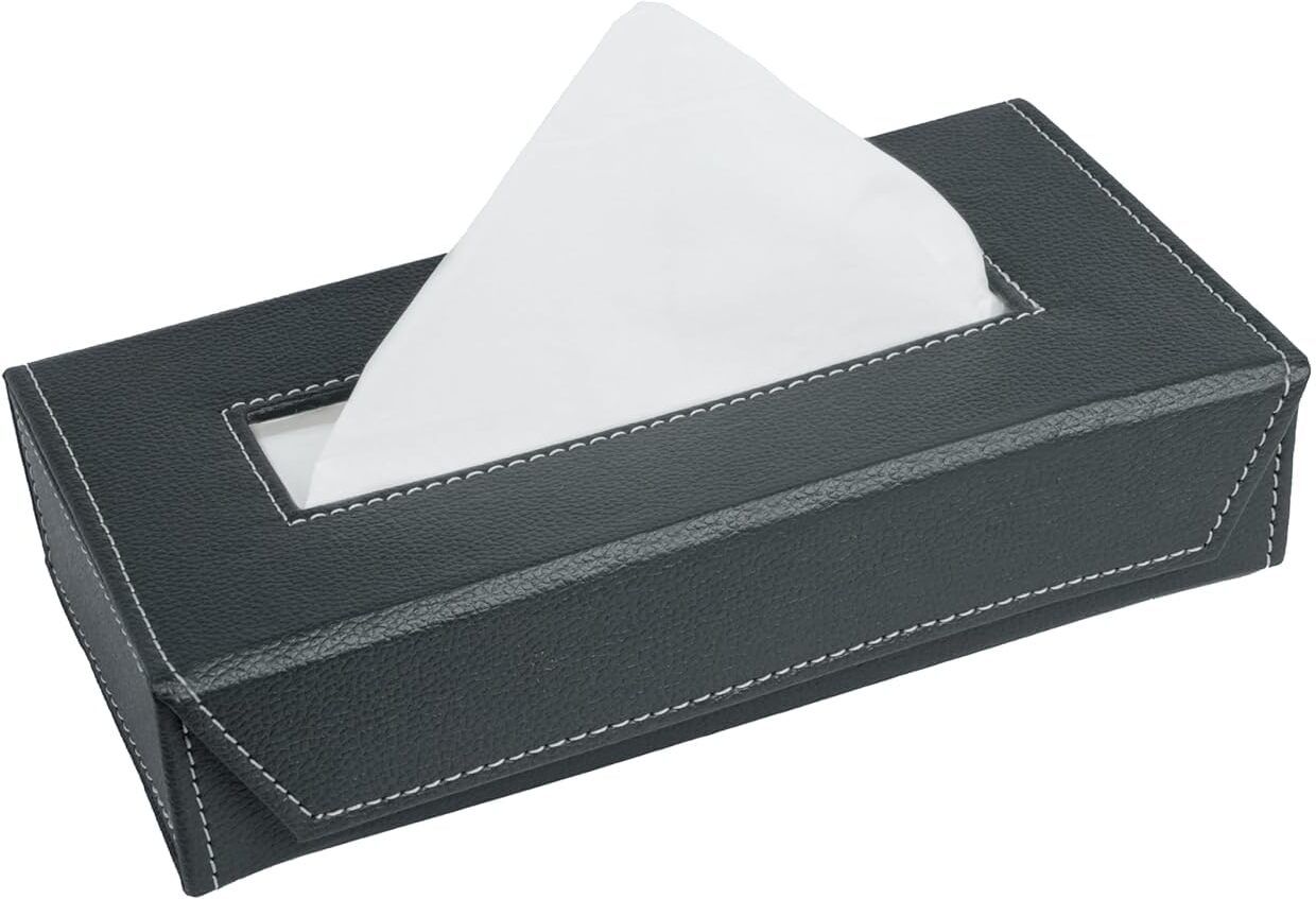 enmora Tissue Holder for Office, Car and Home, Black and Beige MX23 Vehicle Tissue Dispenser-picture-14