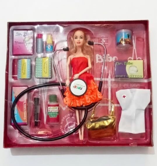 New Doll Set Medical Accessories (Age 3+) Toy Kids Doctor Play Set-image-15