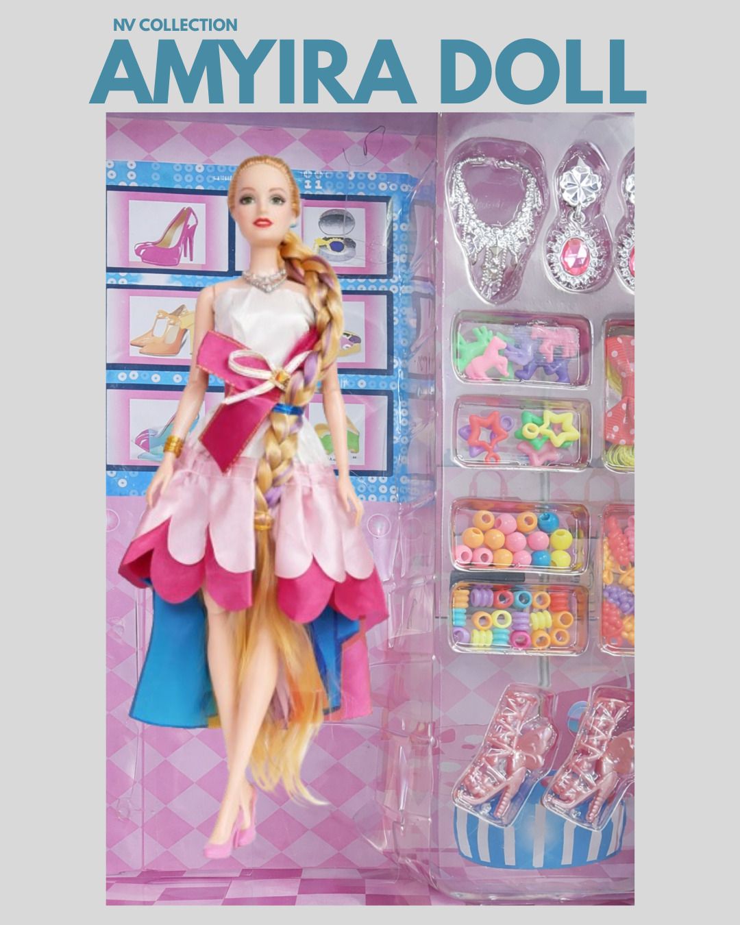 Amayira Baby Doll Toy Combo with Matching Accessories-image-43
