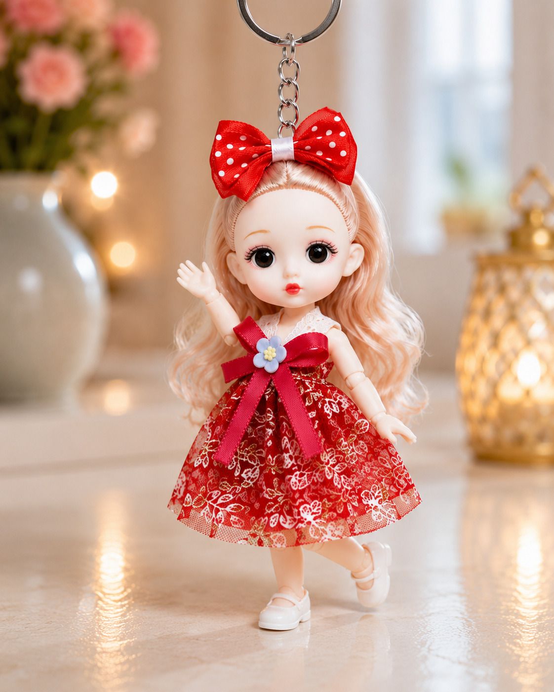 vedant enterprise Vedant Baby Doll Barbie Doll Fashion Doll Red Color 30cm Height Cute Toy-picture-32