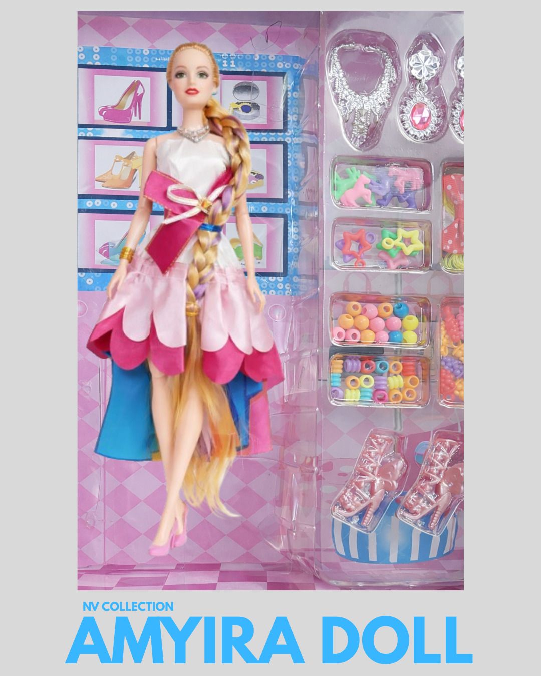 Amayira Baby Doll Play Kit with Coordinated Accessories-image-35