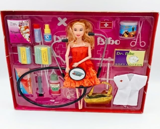 New Toy Kids Doll Playset Doctor Theme with Doll Medical-image-26