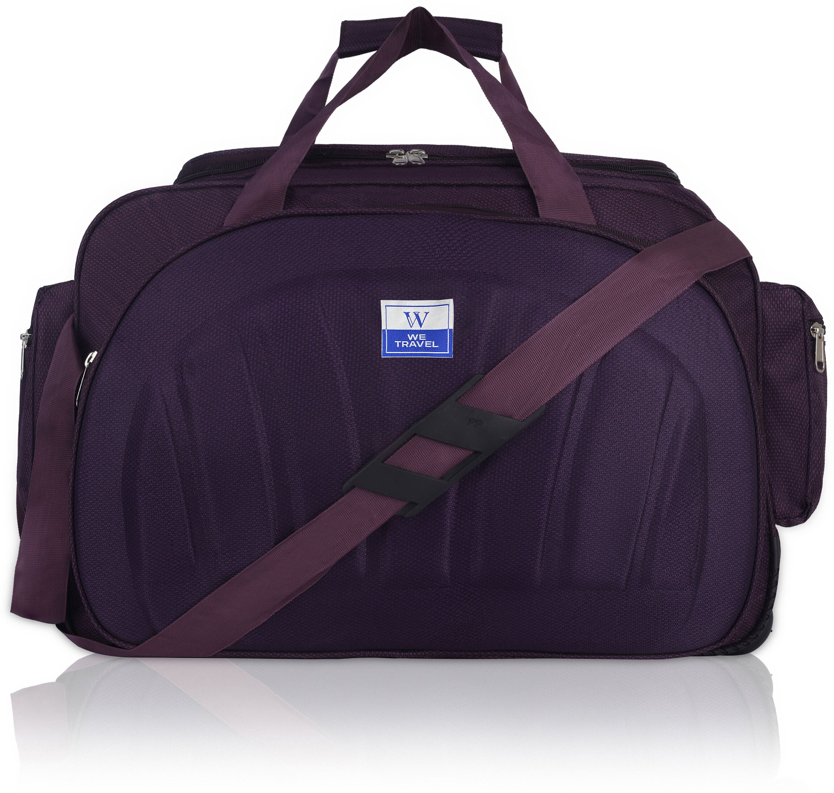 60 L Strolley Duffel Bag - Travel Duffle Bags For Men and Women,travel bag - Purple - Large Capacity-image-47