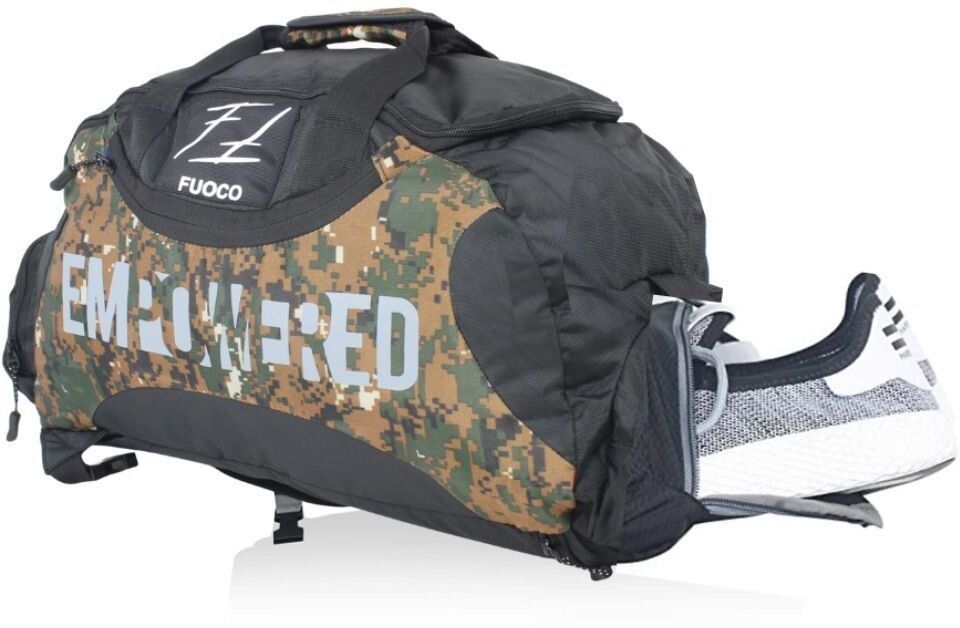 40 L Gym Duffel Bag - Empowered Camouflage Black - Multicolor-image-28