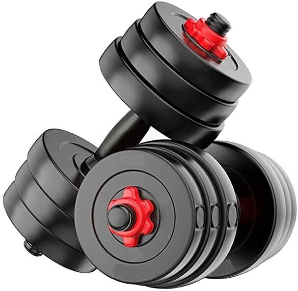 jasmine (4 * 2.5kg) PVC Plates + 2 RODS Adjustable Dumbbell-picture-27