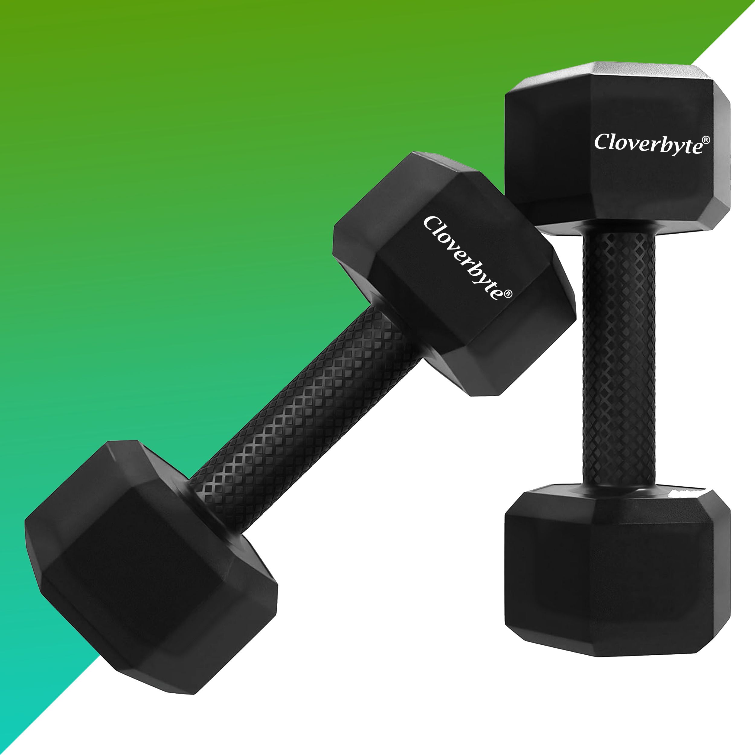 Black PVC ll Set, 1 Pair , Hex , Home Gym 2KGS X 2PCS Fixed Weight Dumbbell-image-47