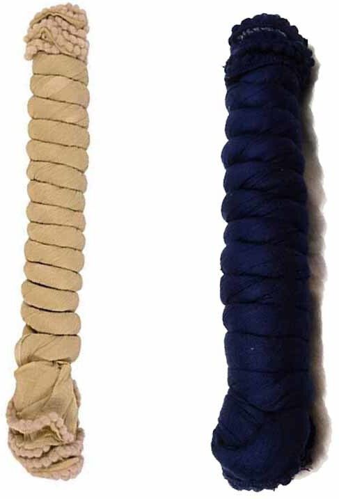 Cotton Blend Solid Beige, Dark Blue Men Dupatta