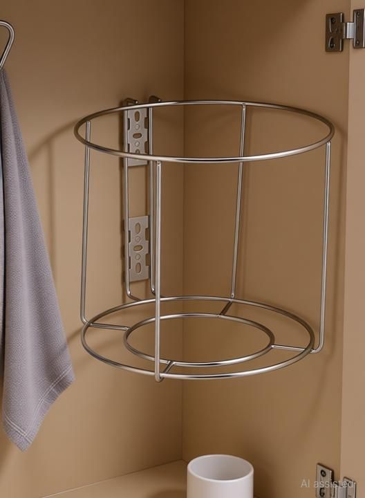 Stainless Steel Bin Holder for Kitchen, Dustbin Holder for Kitchen Stainless Steel Dustbin-image-45