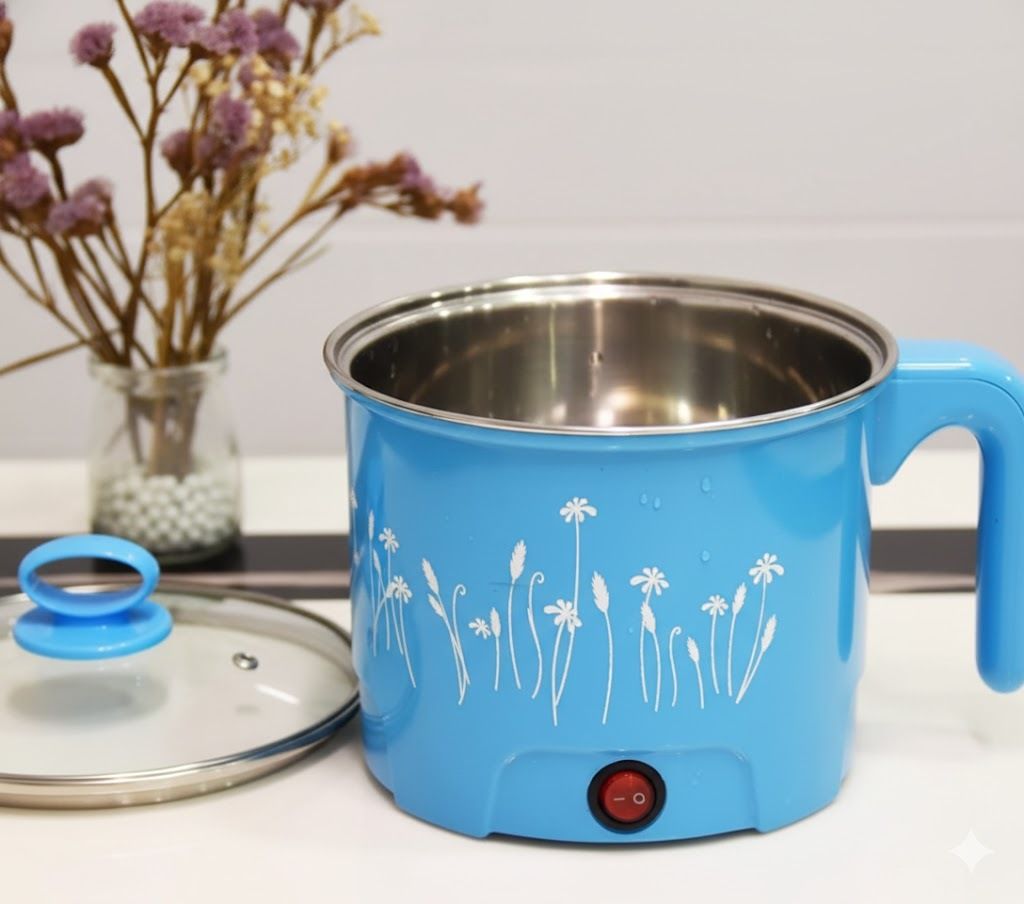 Multi-Cook Electric Kettle with Steamer Egg Boiler, Egg Cooker, Electric Pressure Cooker, Slow Cooker, Travel Cooker-image-35