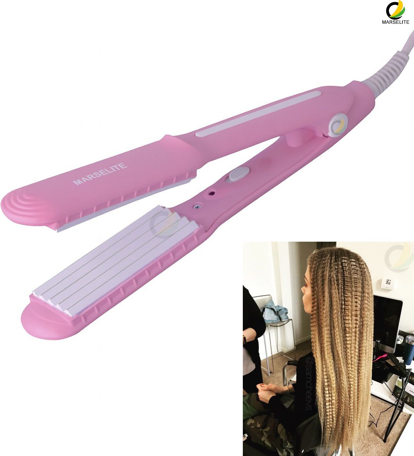 MARSELITE Quick Heating Mini Crimper for Long-Lasting Hair Texture Electric Hair Styler-image-24