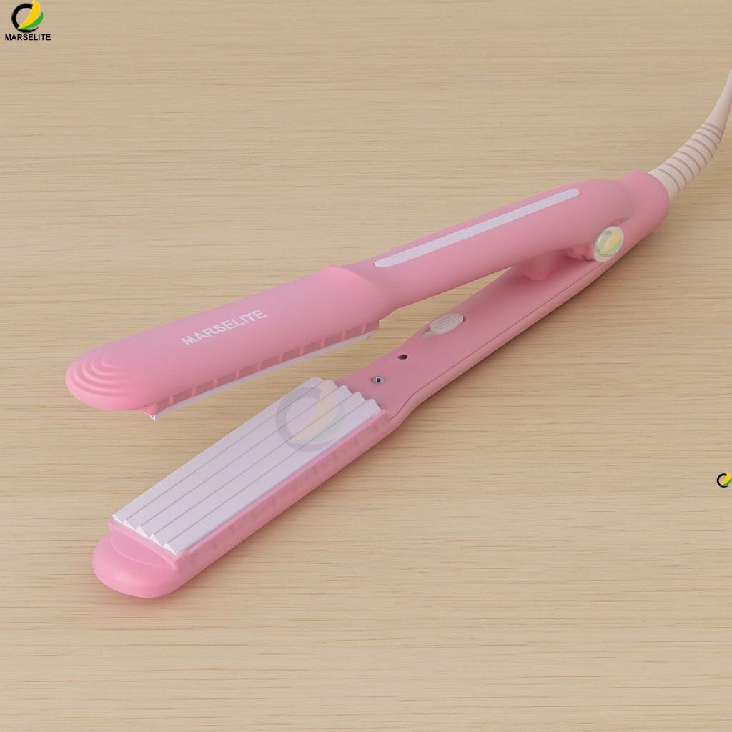 MARSELITE Pink Mini Hair Crimper Quick Styling Tool Electric Hair Styler-image-49