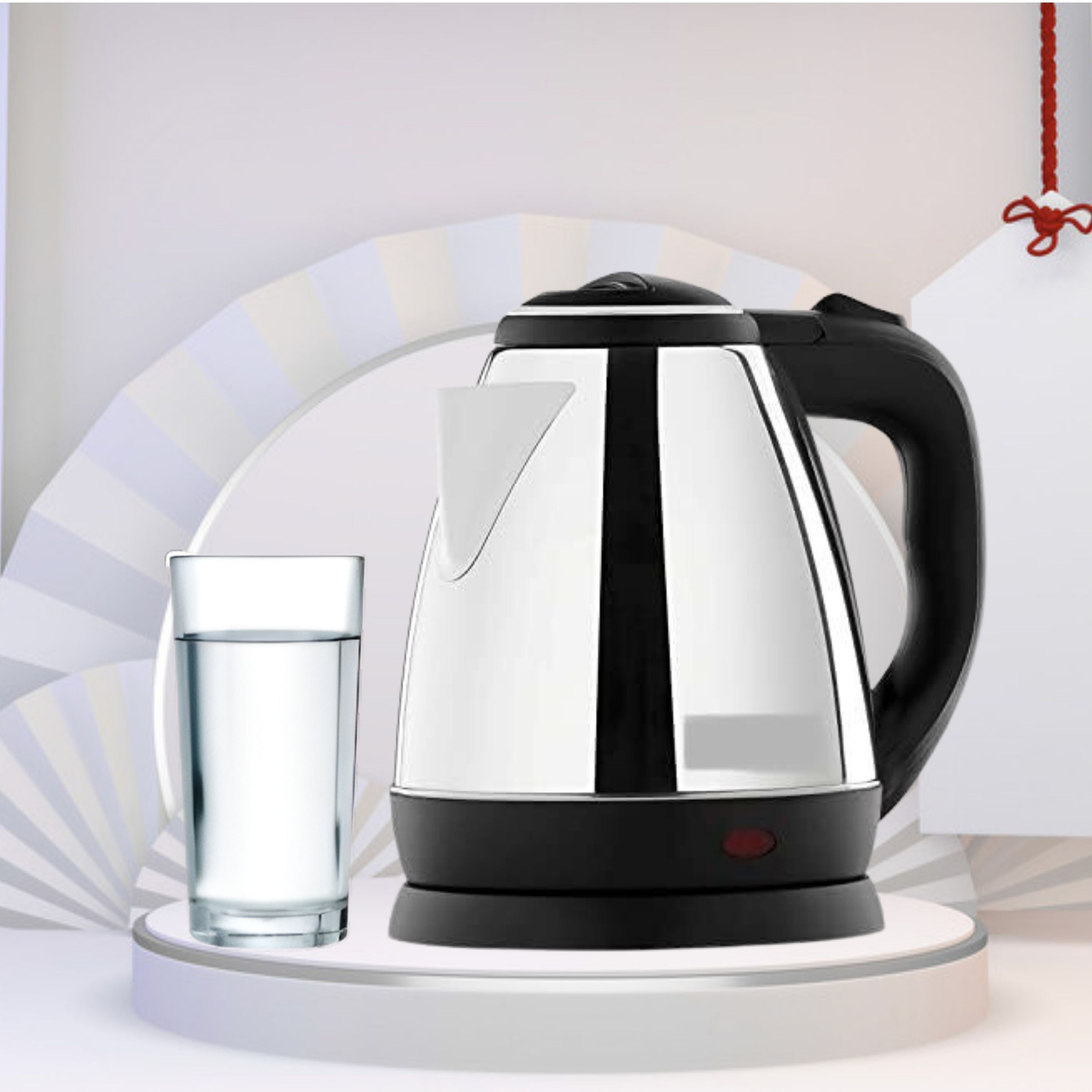 Electric Kettle with Stainless Steel Body, 1.5ltr for boiling Water,tea,EggsX145 Beverage Maker-image-37