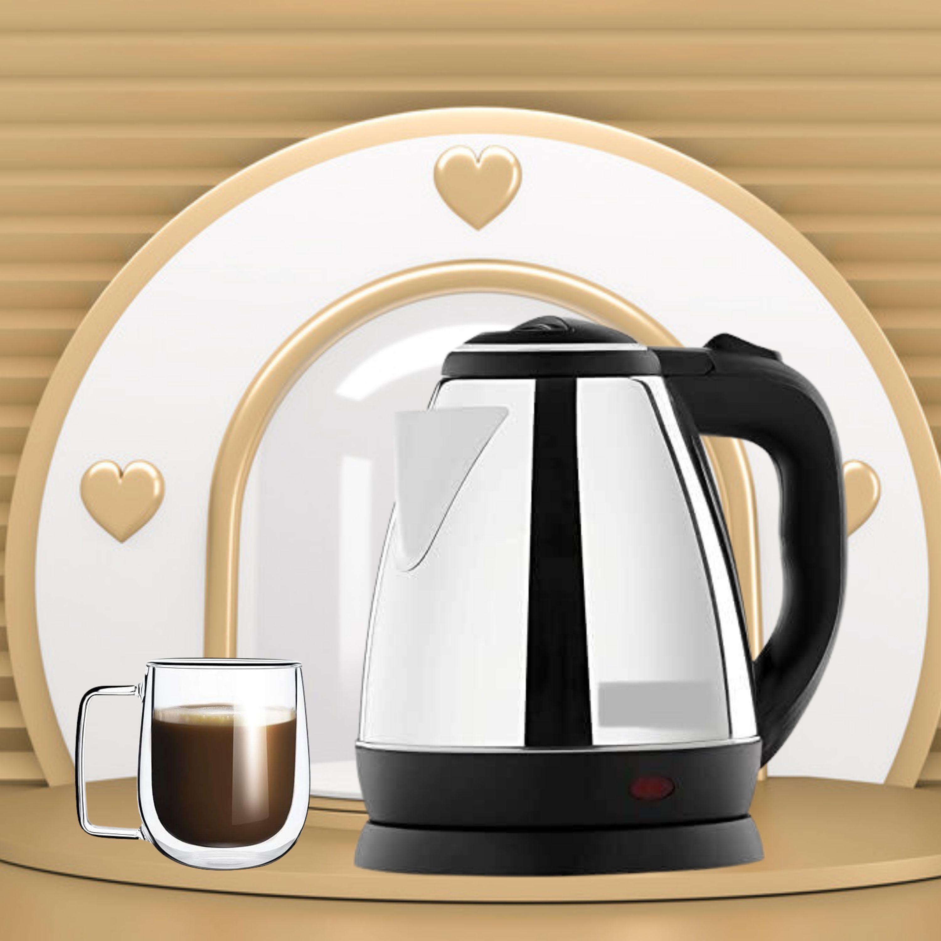 Electric Kettle with Stainless Steel Body, 1.5ltr for boiling Water,tea,EggsS488 Electric Kettle-image-34