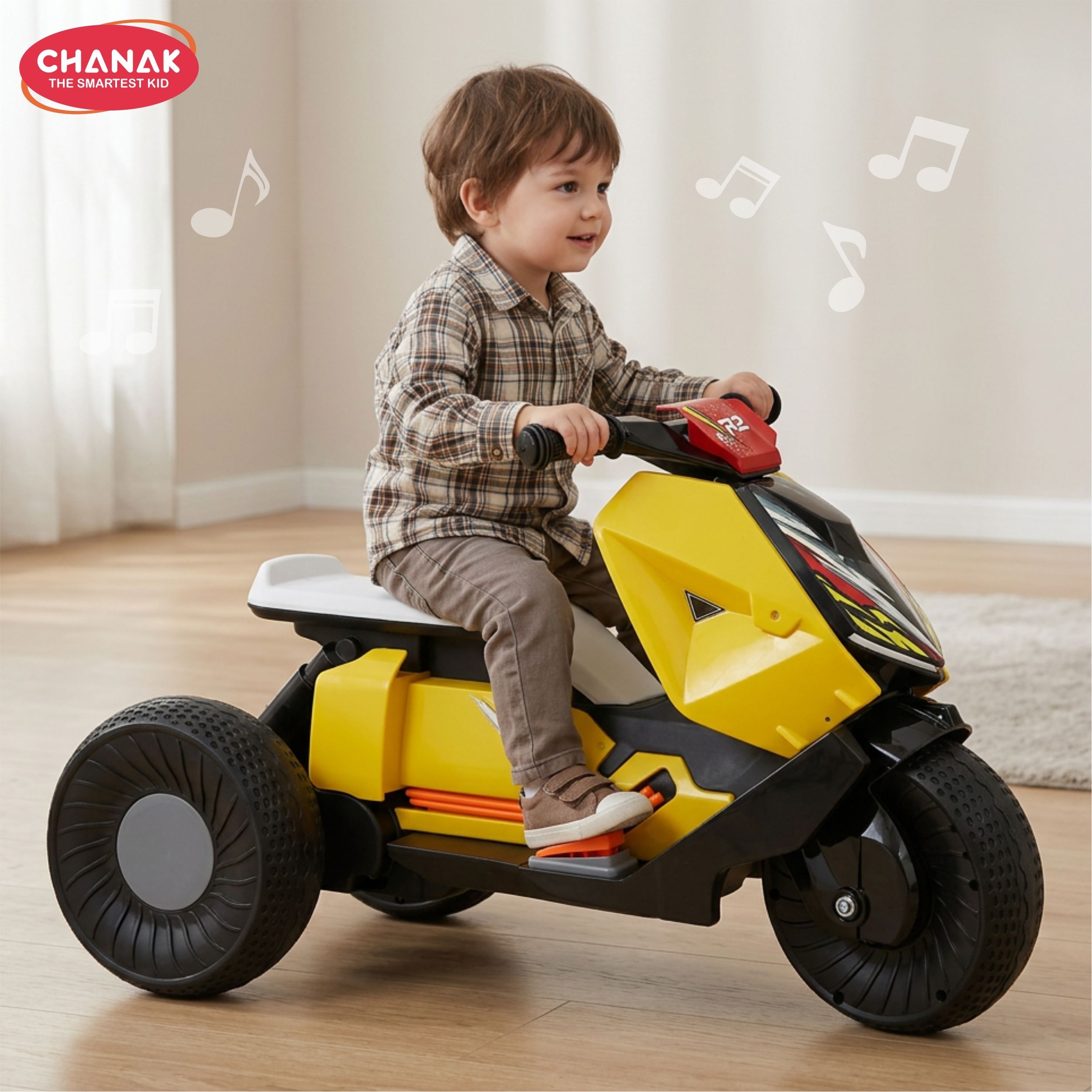 chanak Bike for Kids with Music, Fwd/Rev Drive Kids Bike with Bluetooth 3+Year Bike Battery Operated Ride On-picture-38