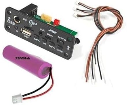 Bluetooth FM USB AUX MP3 Decoder Module with MicKT Electronic Components Electronic Hobby Kit-image-38