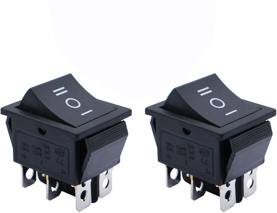 stemfusion Rocker Boat Switch, 2 Pcs DPDT 6 Pins heavy duty Rocker Power Switch Electronic Components Electronic Hobby Kit-picture-15