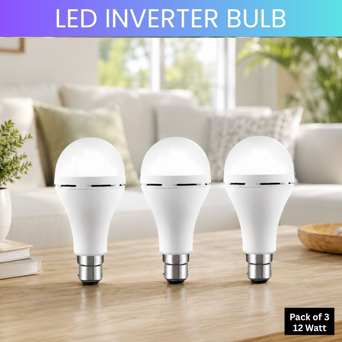 frony Rechargeable Emergency LED Bulb, Power Cut Backup Light For Home Pack of-3 IO122 4 hrs Bulb Emergency Light-picture-18