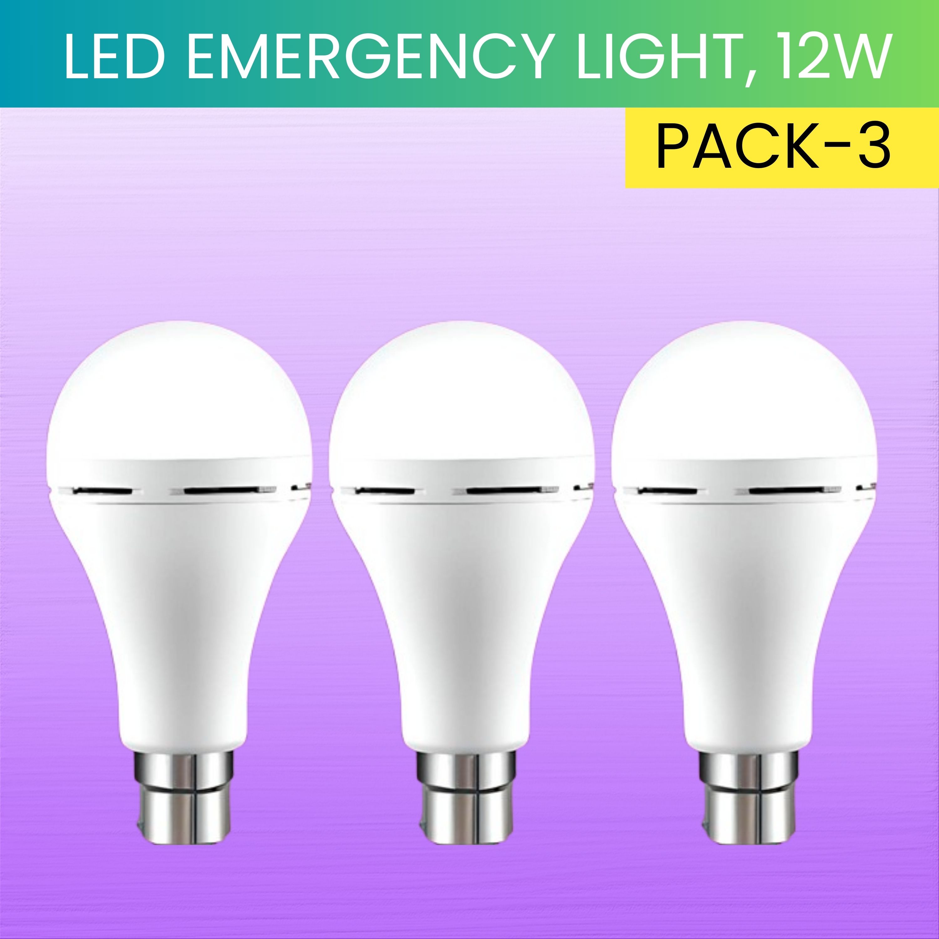 sacro 12W Rechargeable Inverter LED Bulb with Upto 4H.Power Cut Lighting Pack of_3X128 4 hrs Bulb Emergency Light-picture-27
