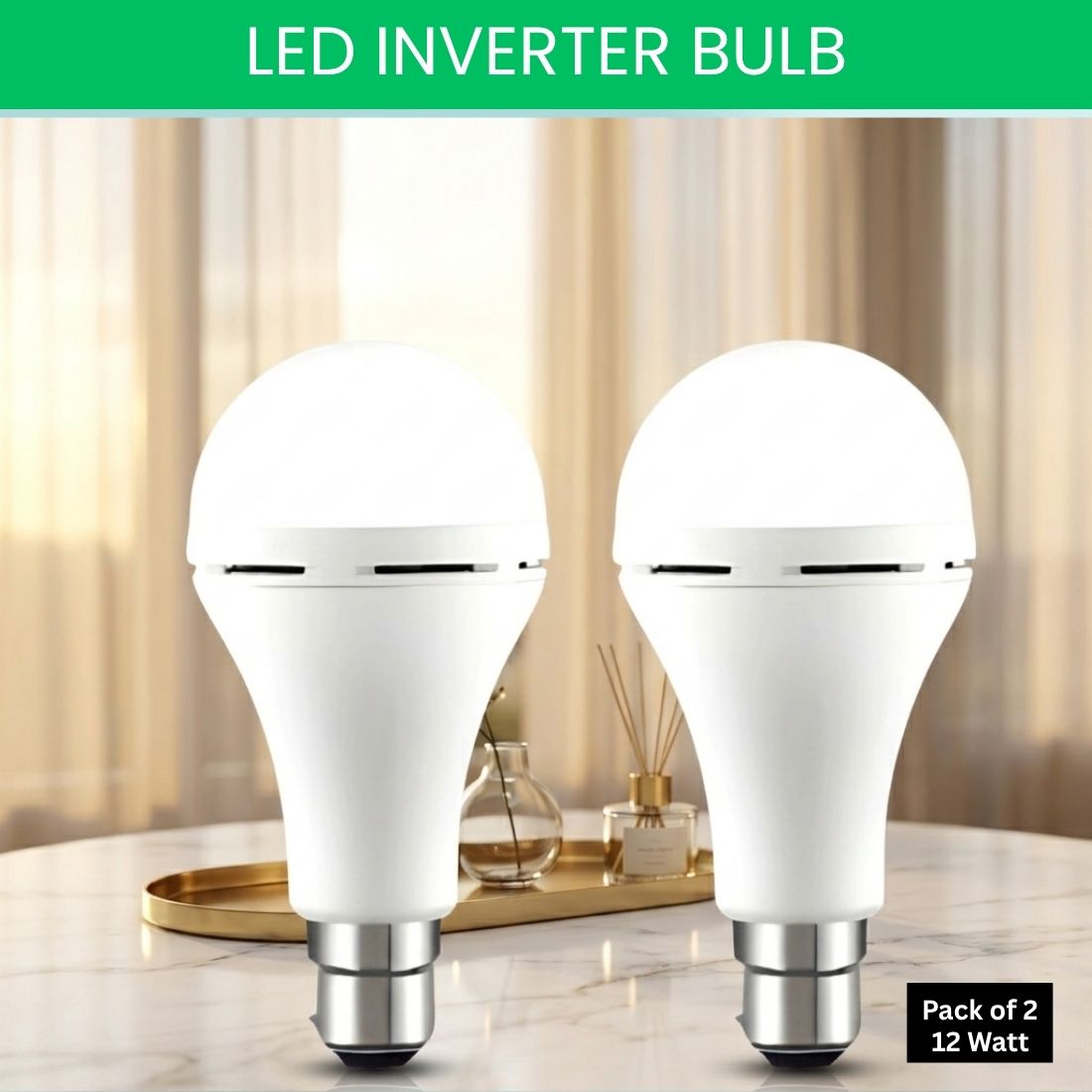 guggu Rechargeable Emergency LED Bulb, Power Cut Backup Light For Home Pack of-2 EK263 4 hrs Bulb Emergency Light-picture-6