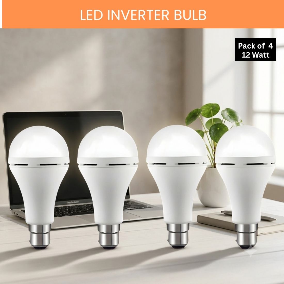frony Rechargeable Emergency LED Bulb, Power Cut Backup Light For Home Pack of-4 LT161 4 hrs Bulb Emergency Light-picture-32