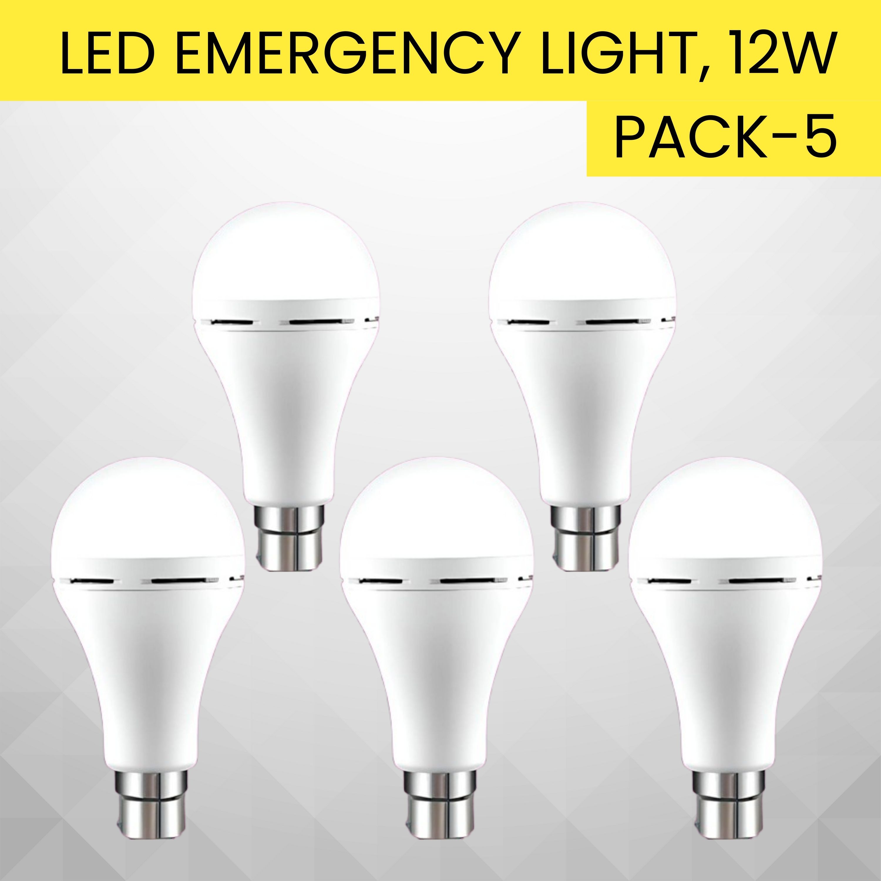 sacro 12W Rechargeable Inverter LED Bulb with Upto 4H.Power Cut Lighting Pack of_5Z175 4 hrs Bulb Emergency Light-picture-25