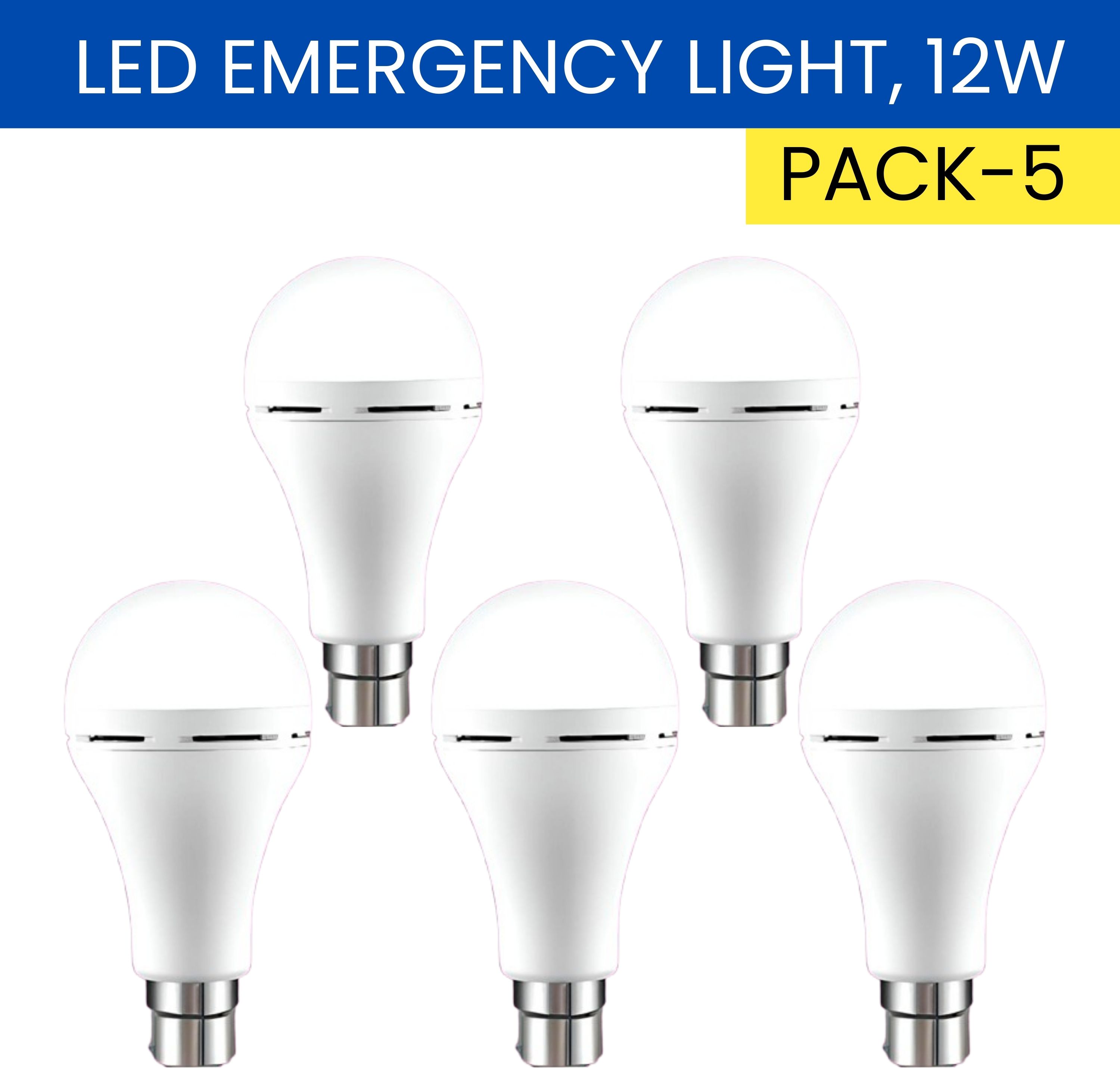 frony 12W Rechargeable Inverter LED Bulb with Upto 4H.Power Cut Lighting Pack of_5C303 4 hrs Bulb Emergency Light-picture-28