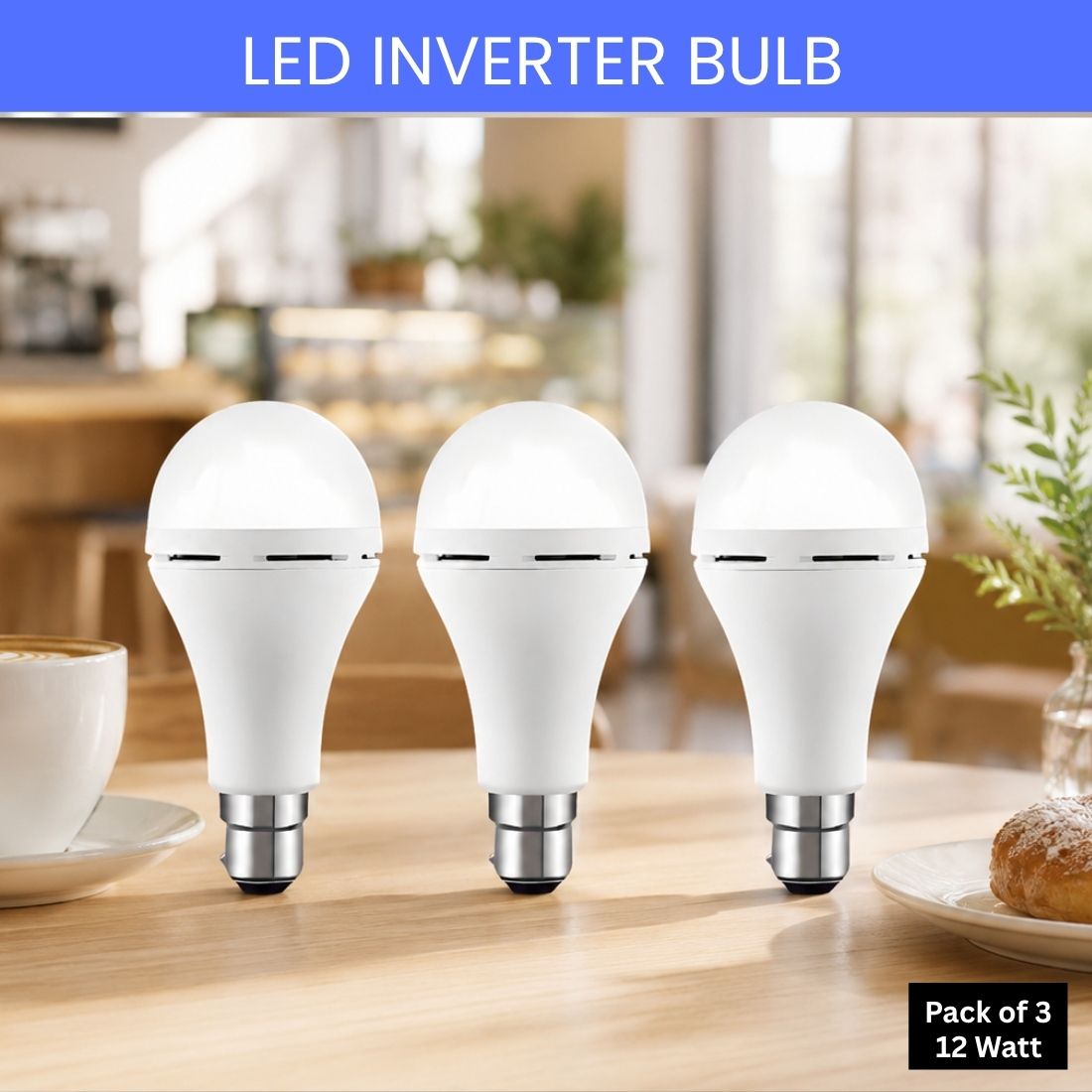 guggu Rechargeable Emergency LED Bulb, Power Cut Backup Light For Home Pack of-3 PU1 4 hrs Bulb Emergency Light-picture-19