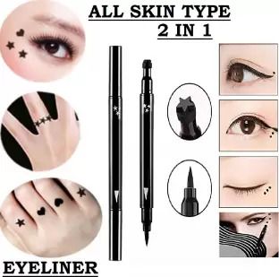2 IN 1 EYELINER STAMP super Eyeliner With Star Pattern PACK OF 1 10 g-image-34