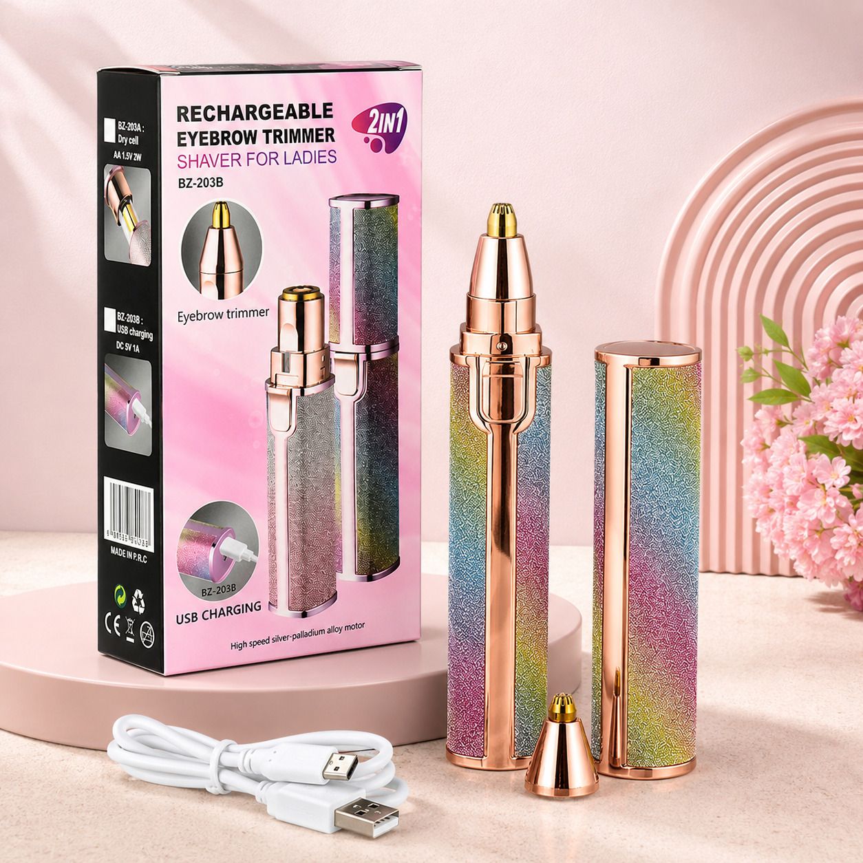 Eyebrow Trimmer & Facial Hair Remover Eyebrow Thread-image-38