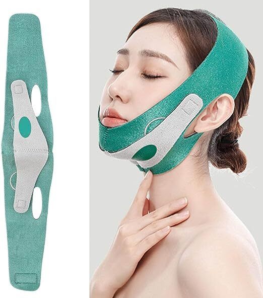 Face Slimming Belt - V-Shape Face Masks for Double Chin Shaper for Men & WomenFace Shaping Mask-image-40