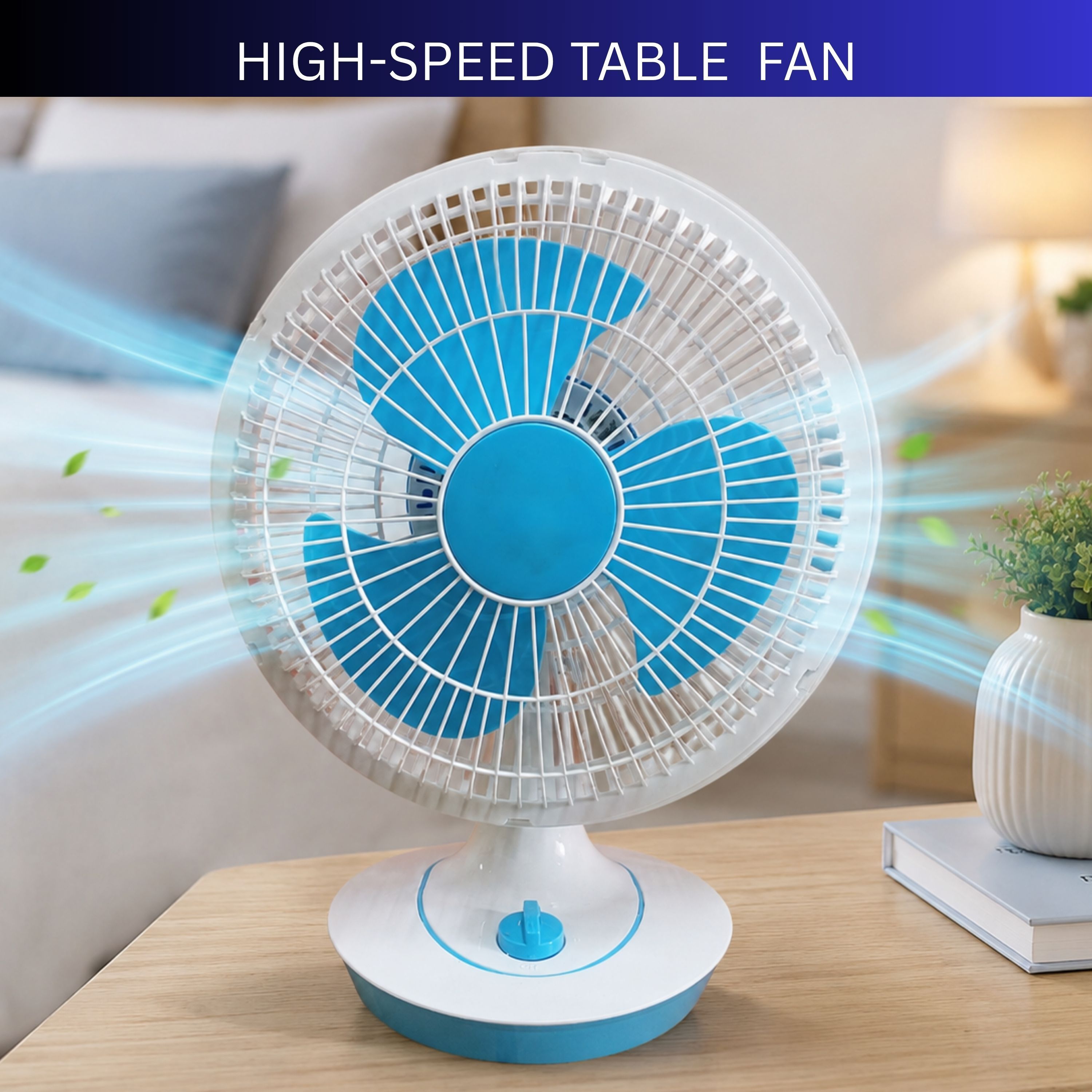 powerful high-speed table & wall mount fan for home and office use sd30 silent operation 300 mm table fan