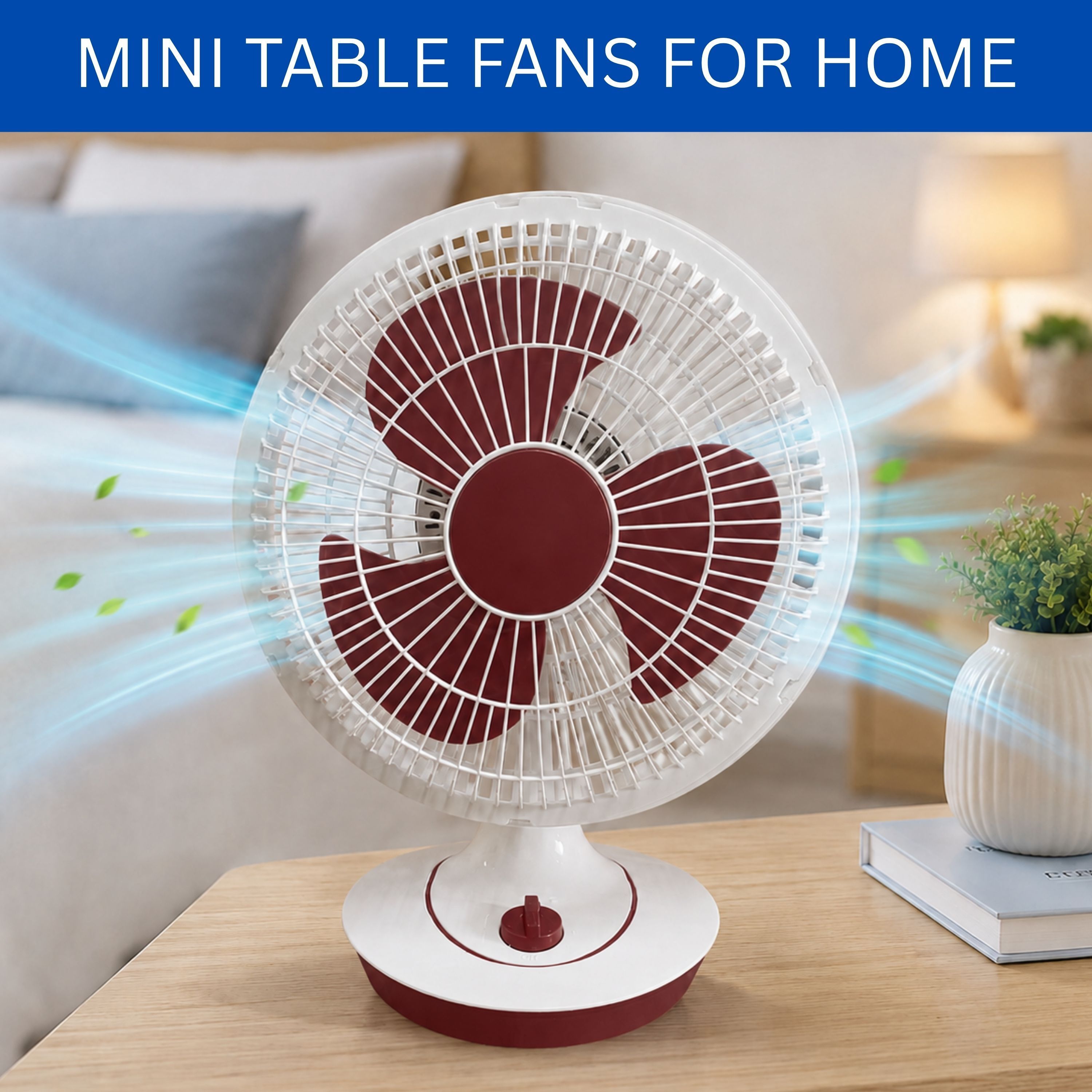 powerful high-speed table & wall mount fan for home and office use aa393 silent operation 300 mm table fan