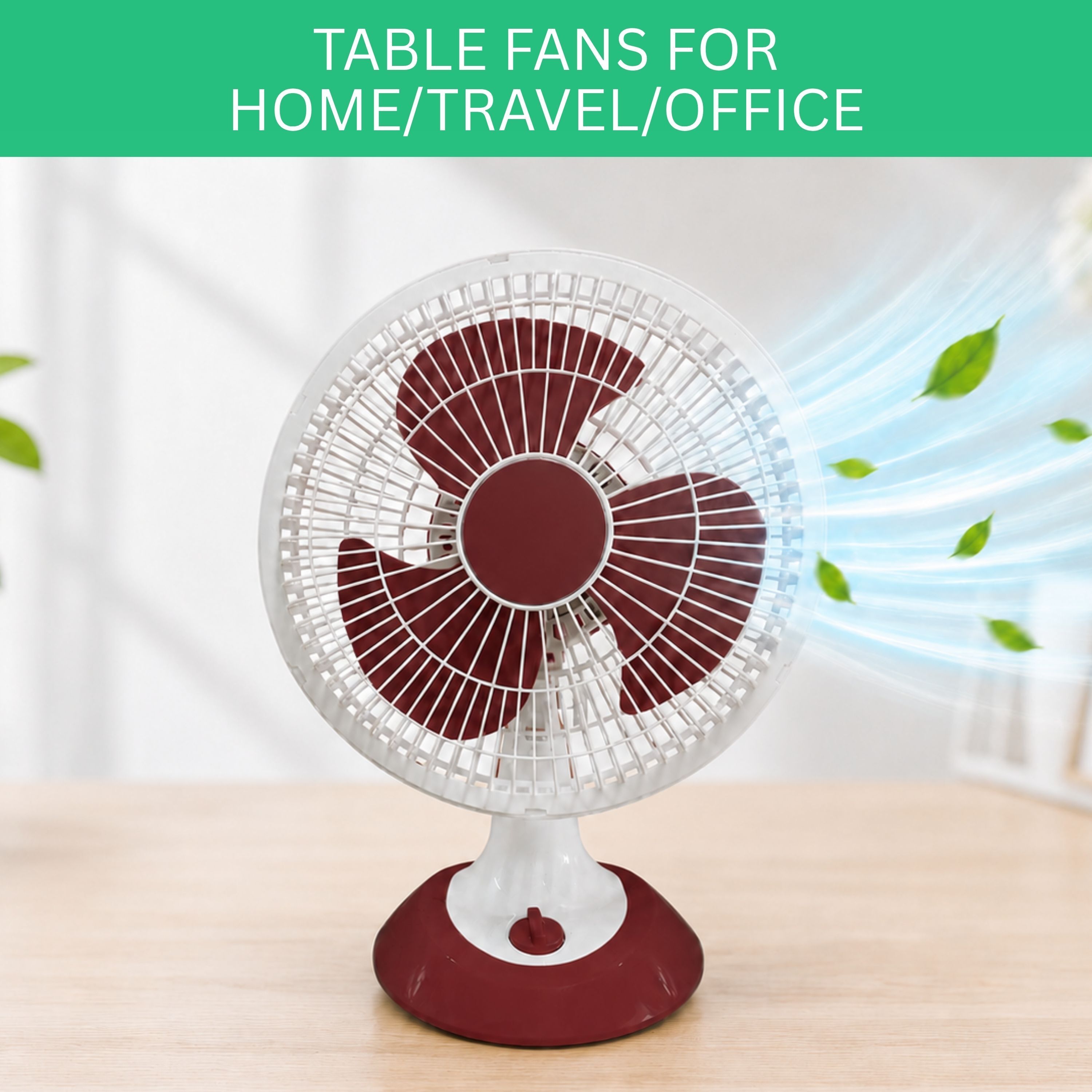 portable high-speed table fan with convenient wall mount option sd50 silent operation 300 mm table fan
