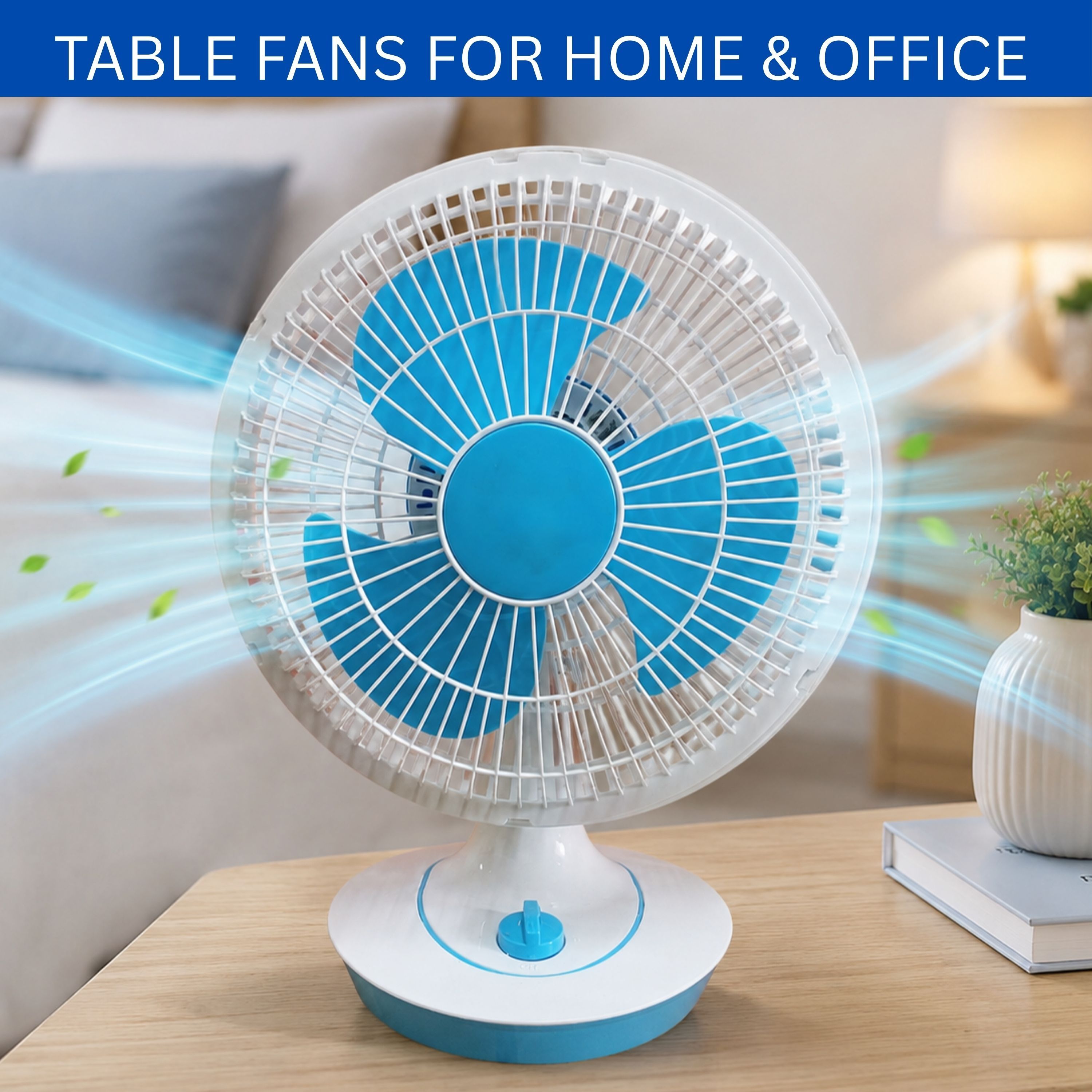 powerful high-speed table & wall mount fan for home and office use ac333 silent operation 300 mm table fan