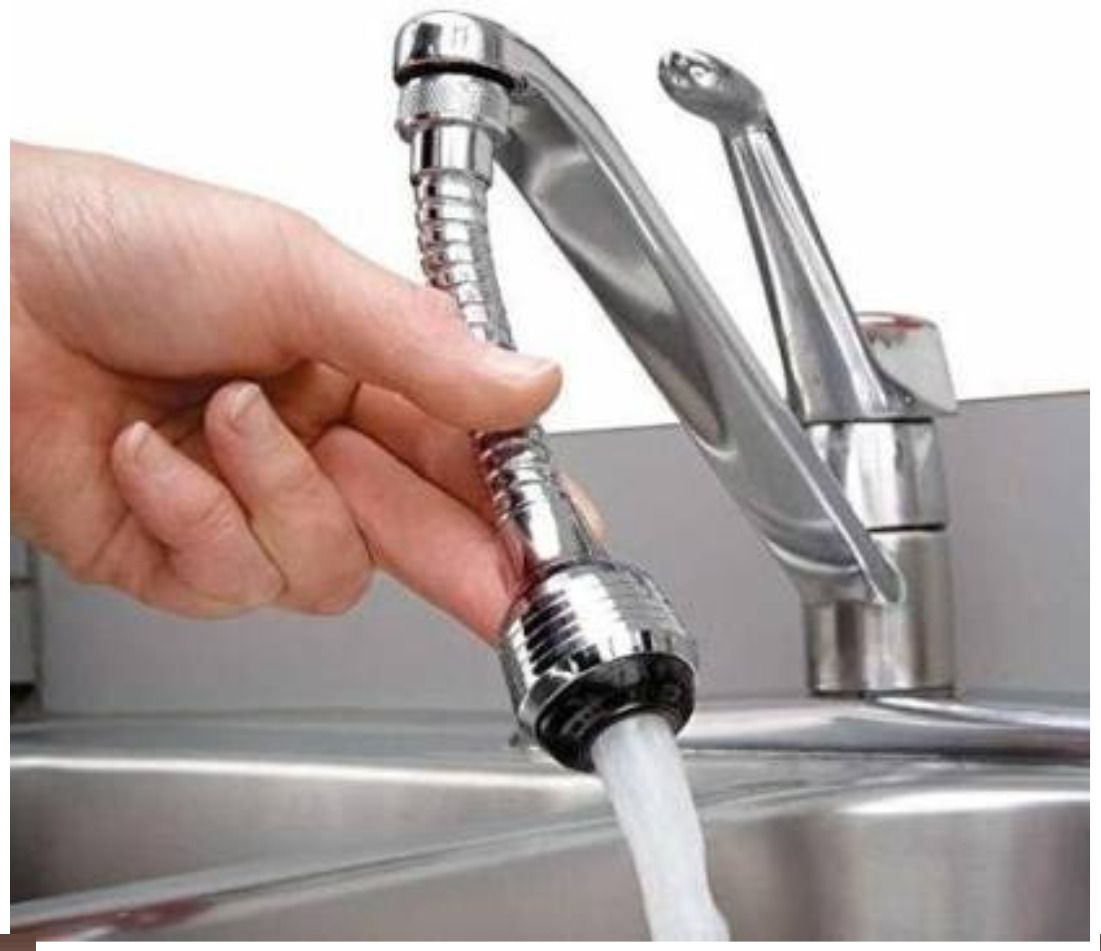 flipkart smartbuy Turbo Flex 360° Rotatable for Kitchen Tap Extender Adjustable Head (Pack of 1) Faucet Function Diverter-picture-25