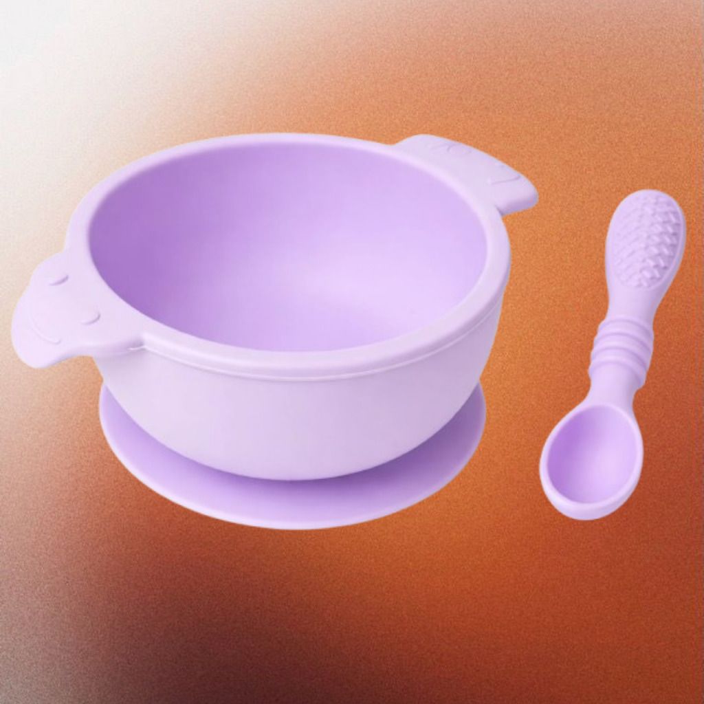 Stable Silicone Feeding Bowl for Baby Self Feeding - sillicon-image-0