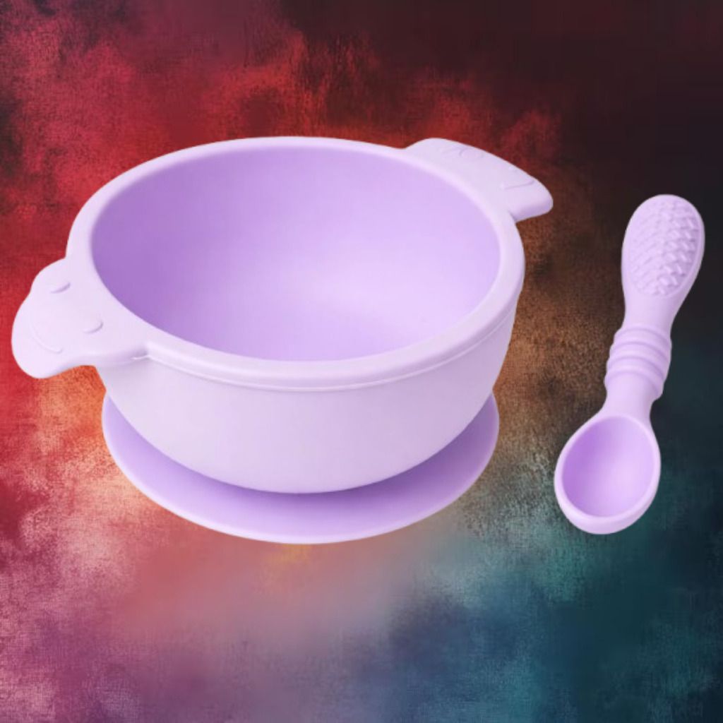 Anti Tip Silicone Feeding Bowl for Baby Mealtime Stability - sillicon-image-37