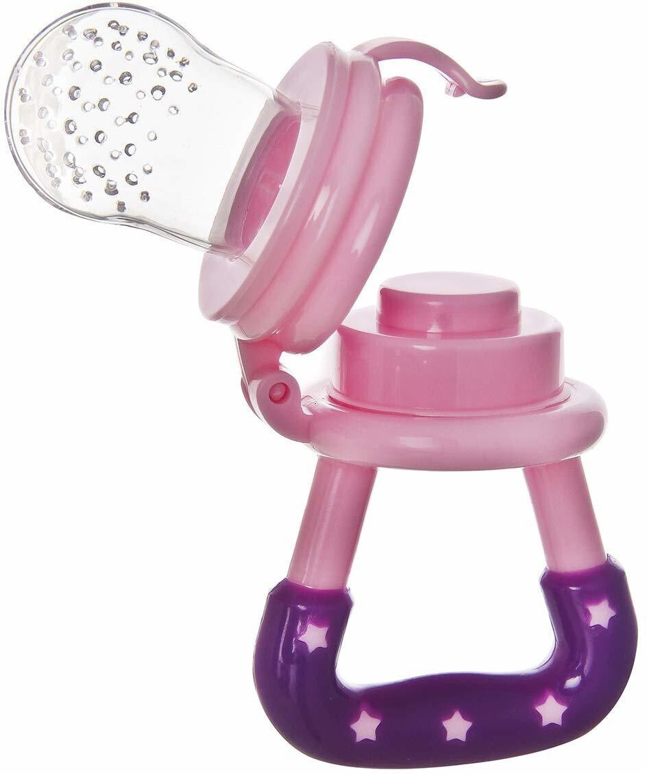 Silicone Fruit and Food Nibbler with Extra Silicone MESH ( PURPLE ) - SILICON-image-45