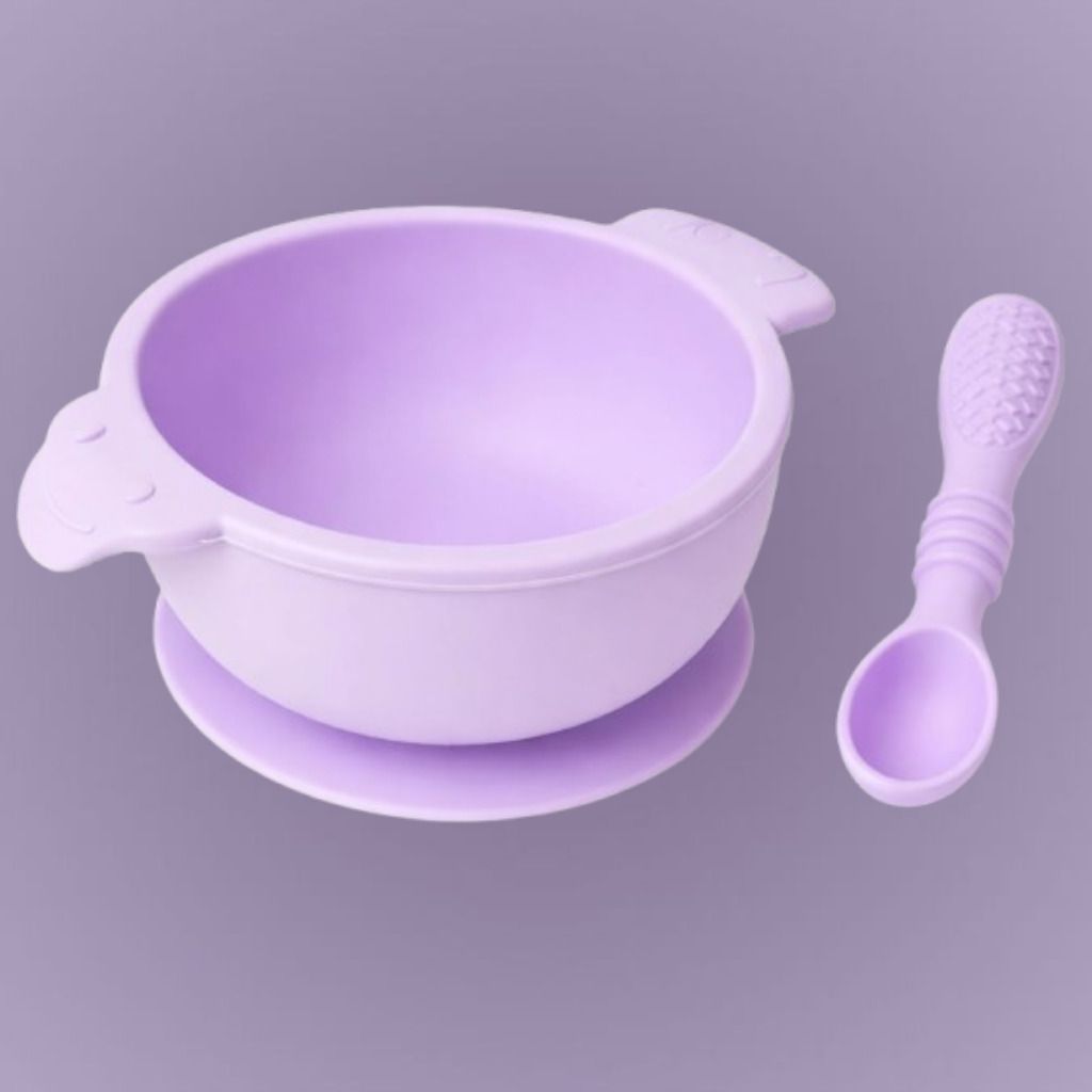 arivya Deep Curve Silicone Baby Bowl for Easy Food Scooping - sillicon-picture-22