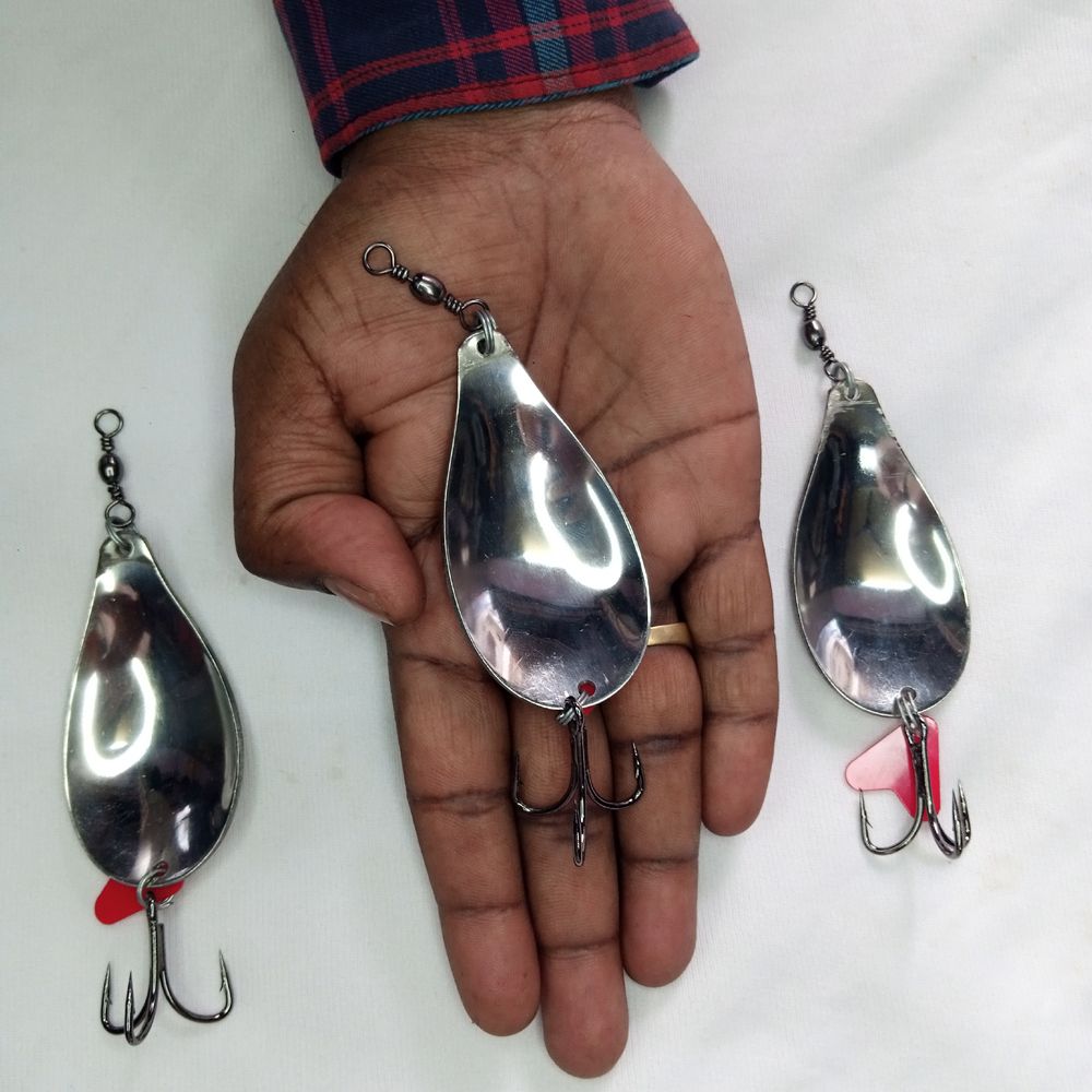 coral india Spoon Stainless Steel Fishing Lure-picture-14