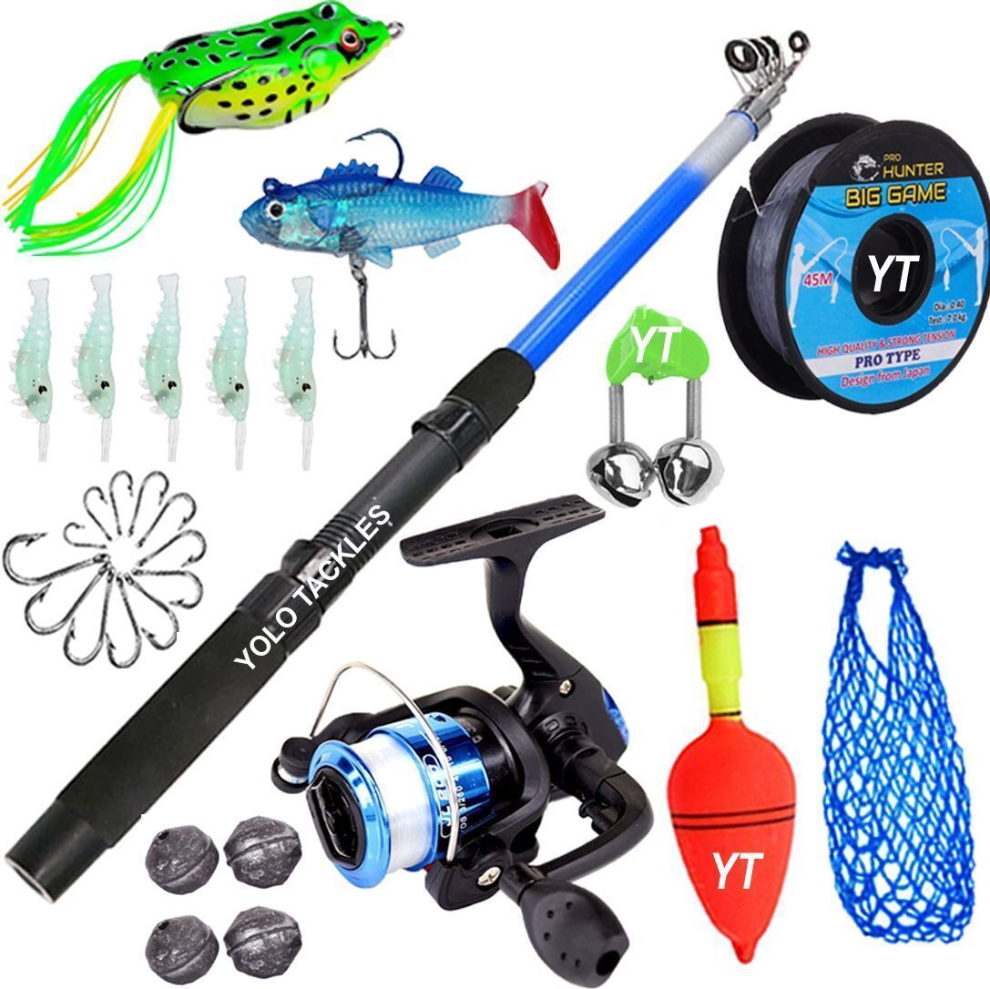 Master Angler's Kit: 7ft (210cm) Rod, Reel, and Fishing Combo for Peak Performance Multicolor Fishing Rod-image-12