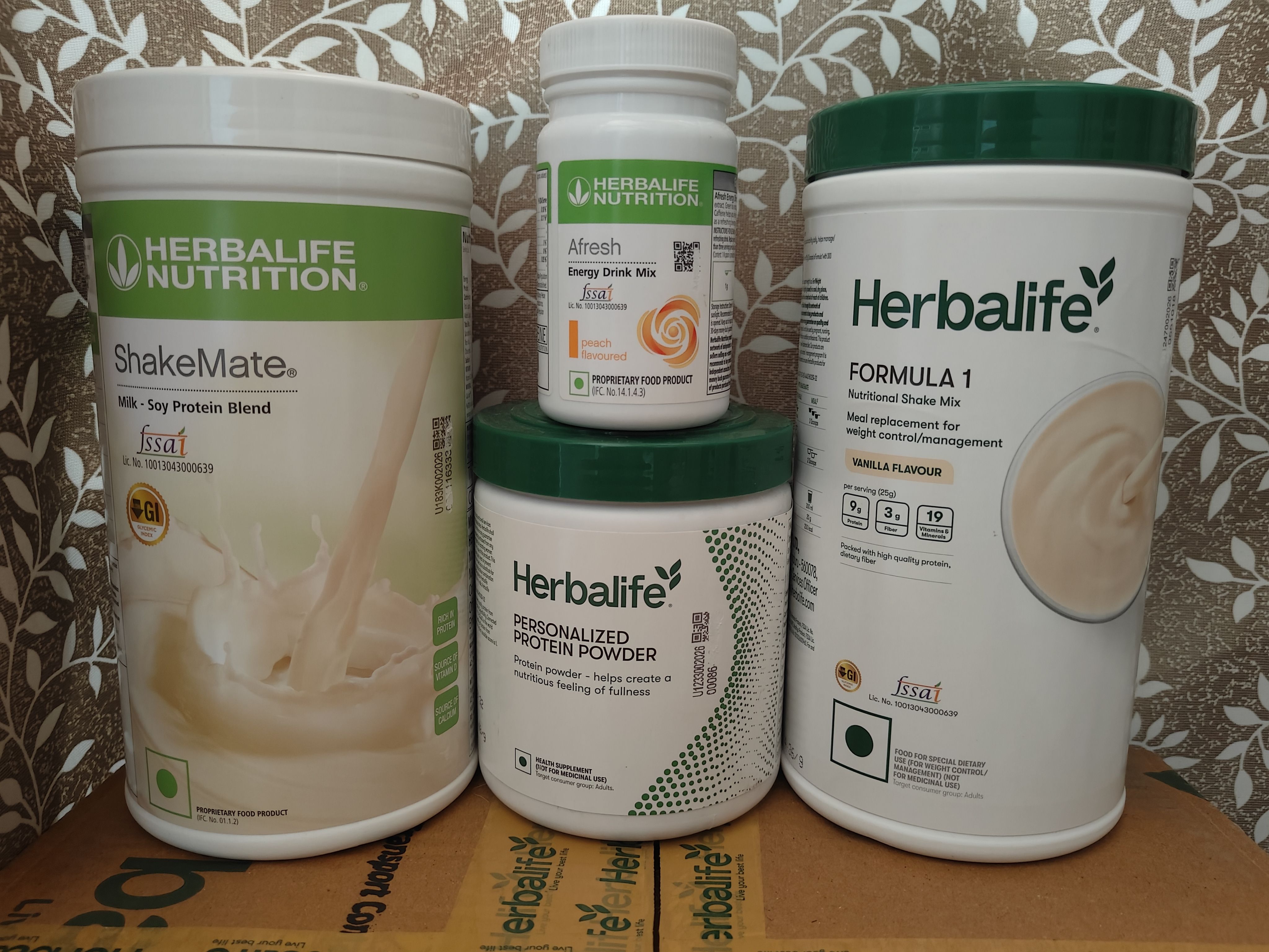 herbalife nutrition VANILLA SHAKE PROTEIN POWDER200GM SHAKEMATE AFRESH PEACH vanill500g, shakemate500g, protein200g, peach50g Powder-picture-29