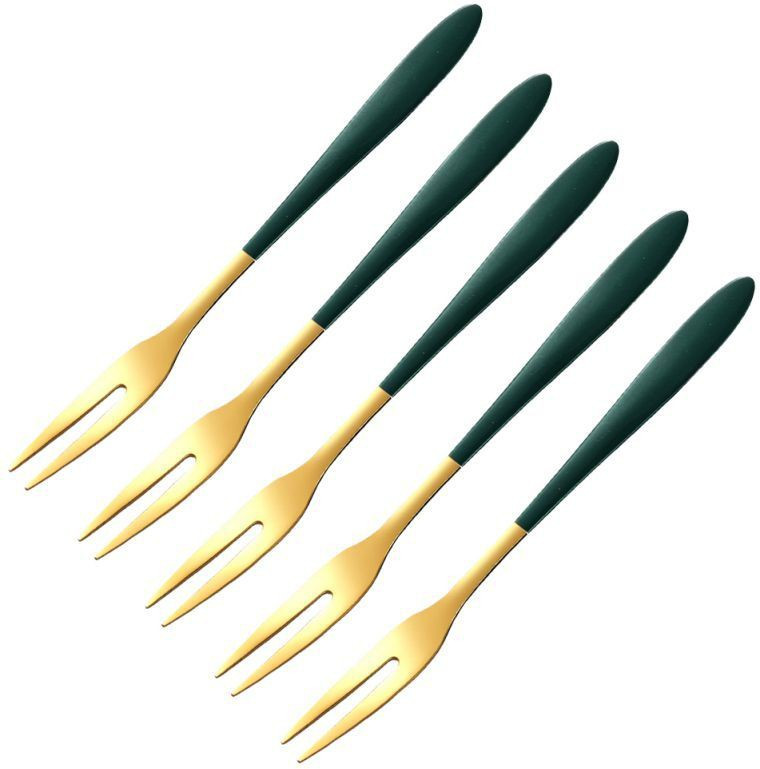rastvi Stainless Steel Dessert Fork, Dinner Fork, Fruit Fork, Roast Fork, Salad Fork, Serving Fork Set image 1