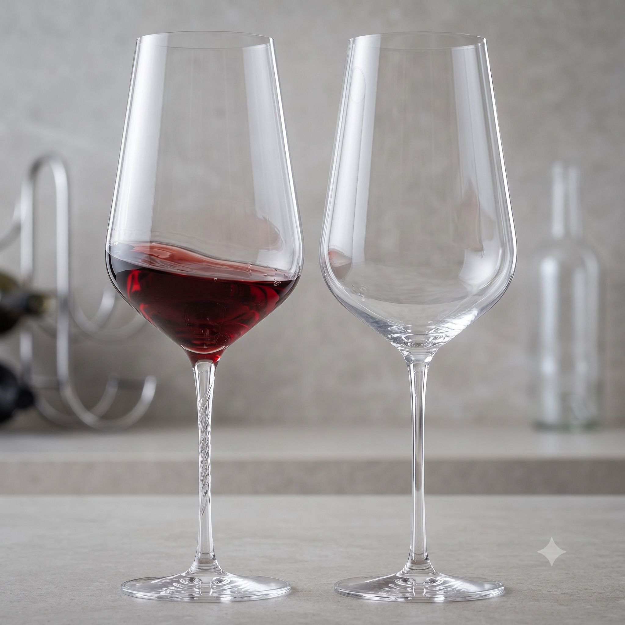 vidazco (Pack of 2) Beautiful Design Wine Glass for Gift and Party Use Glass Set Wine Glass-picture-12