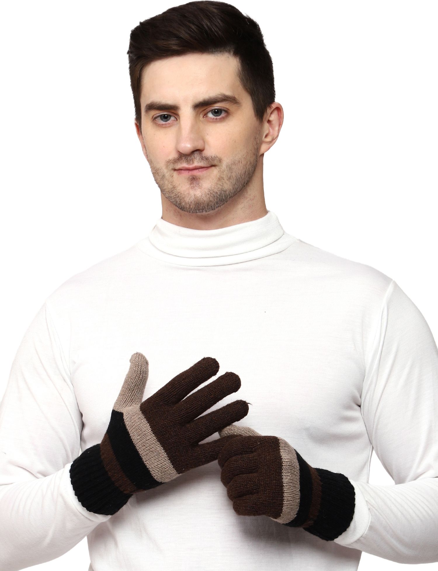 phorbidden Striped Winter Men Gloves-picture-15